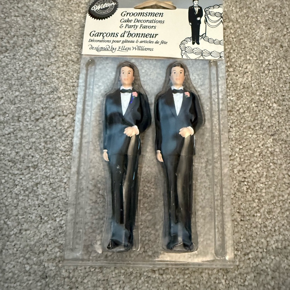 Wilton Groomsmen Cake Toppers - Black and White